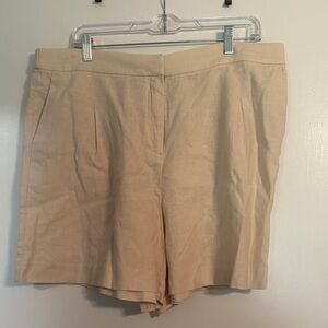 J. Crew Women's linen blend Shorts sz 16